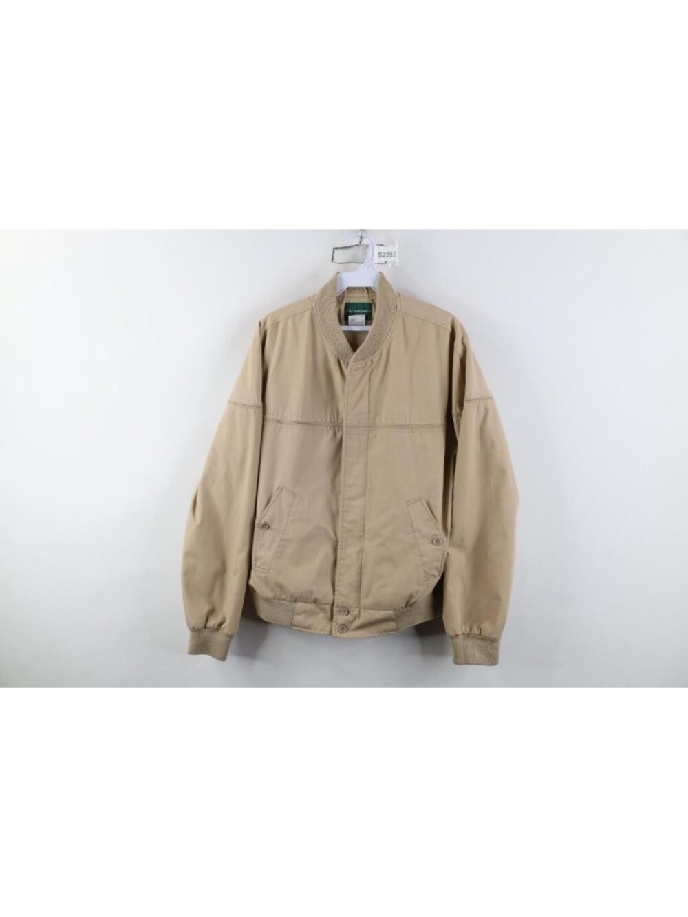 Vintage 80s 90s Streetwear Mens Medium Catalina Cafe Bomber Jacket Beige Khaki